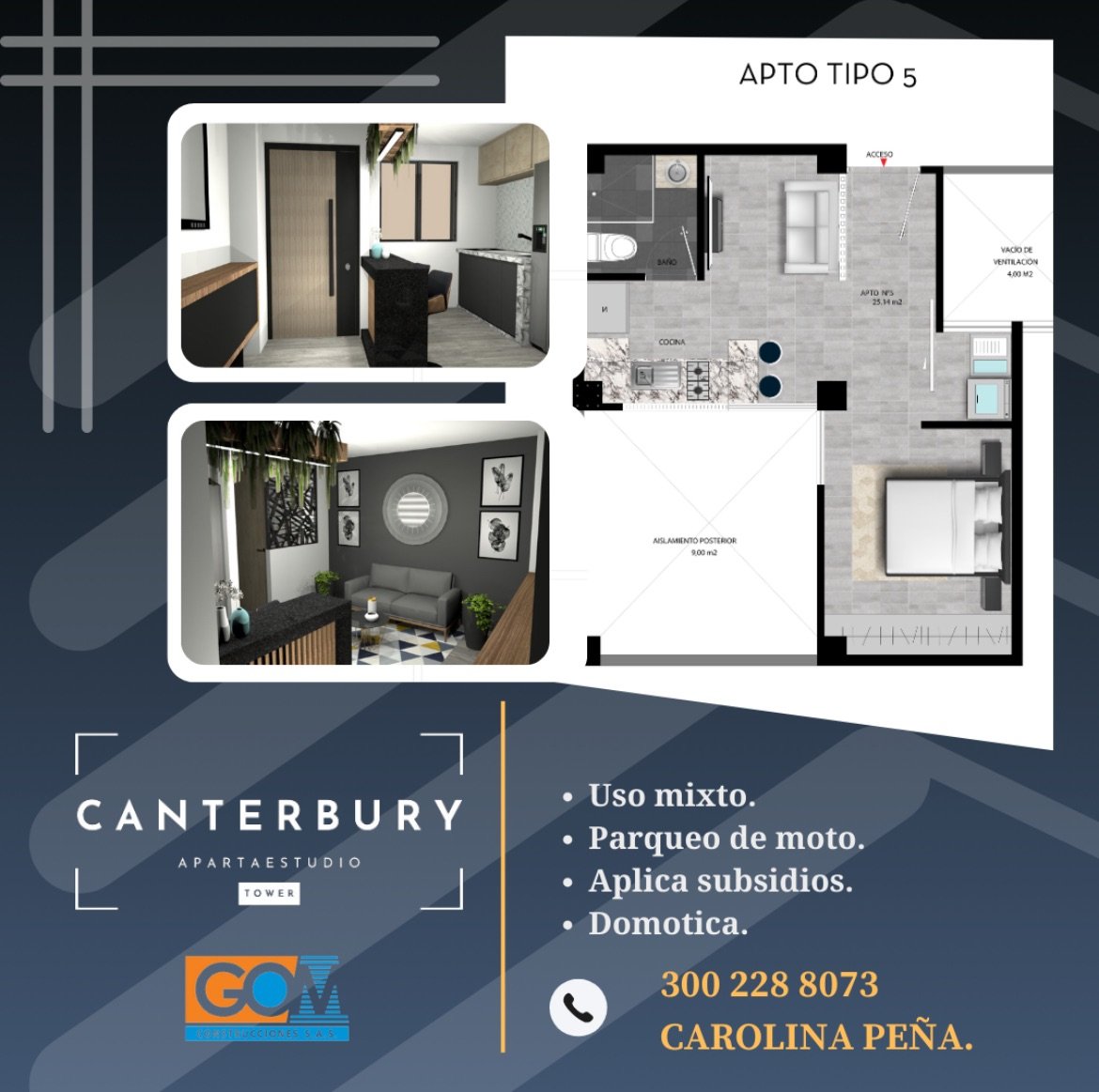 Proyecto de Apartestudios sobre planos  - Foto 14